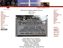 Tablet Screenshot of kingsburybaptist.com